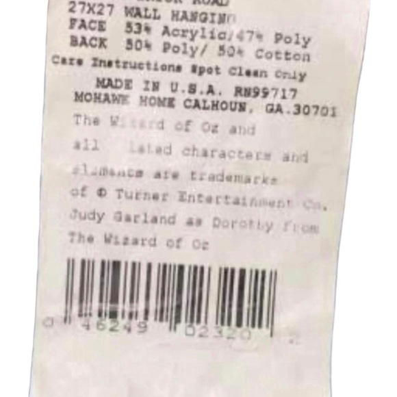 Wizard Of Oz Yellow Brick Road Tapestry Wall Hanging - Picture 6 of 6